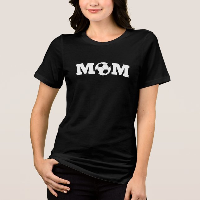 Cute Proud Soccer Mom Tee - Soccer Shirt Gift (Front)