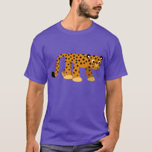 Cute Prowling Cartoon Cheetah T-Shirt