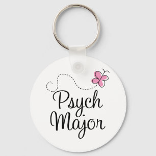 Cute Psych Major Gift Keychain