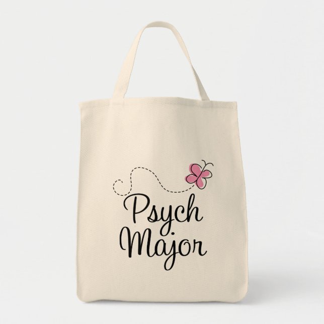 Cute Psych Major Gift Tote Bag (Front)