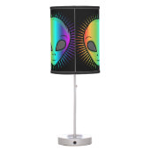 Cute Psychedelic Alien Head Thunder_Cove Table Lamp (Back)
