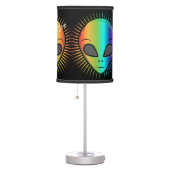 Cute Psychedelic Alien Head Thunder_Cove Table Lamp (Right)