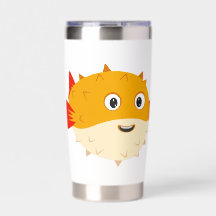 Cute pufferfish sticker
