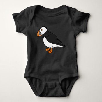 Cute Puffin Baby Bodysuit by wild_child_baby at Zazzle
