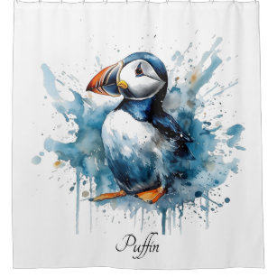 Blue Puffin Bath Bath Mat