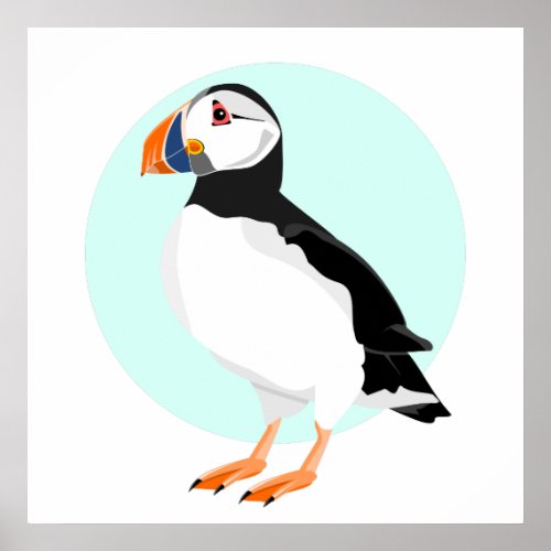 Cute Puffin Poster