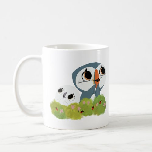 Cute puffin rock kids design coffee mug