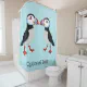Cute Puffins Design Shower Curtain | Zazzle