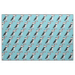 Cute Puffins Tiled Design Fabric
