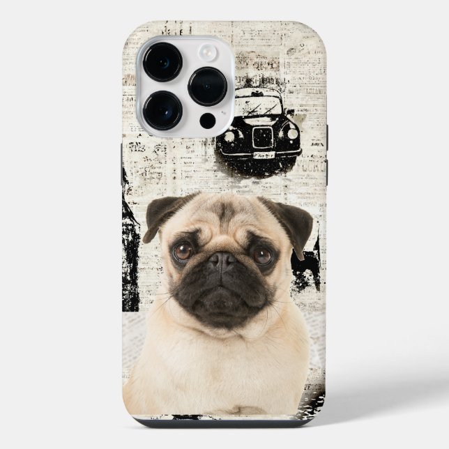 Cute Pug #01 Phone Case (Back)