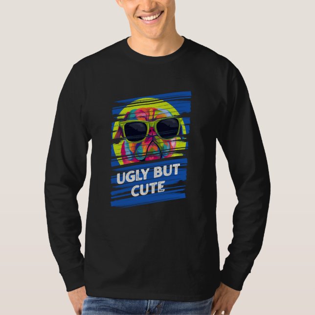 Cute Pug Animal Pun Dutch Bulldog Animal Meme T-Shirt (Front)