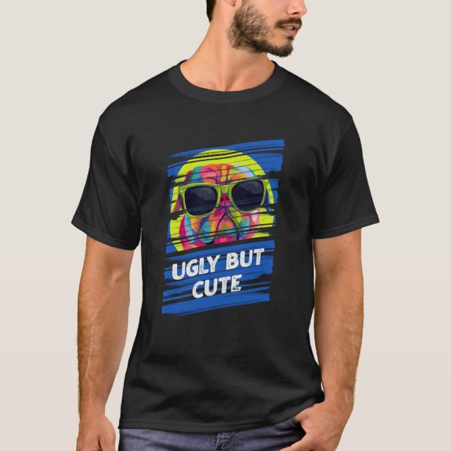Cute Pug Animal Pun Dutch Bulldog Animal Meme T-Shirt (Front)