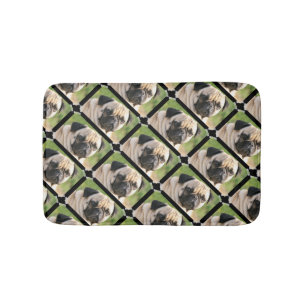 Cute Pug Bath Mat