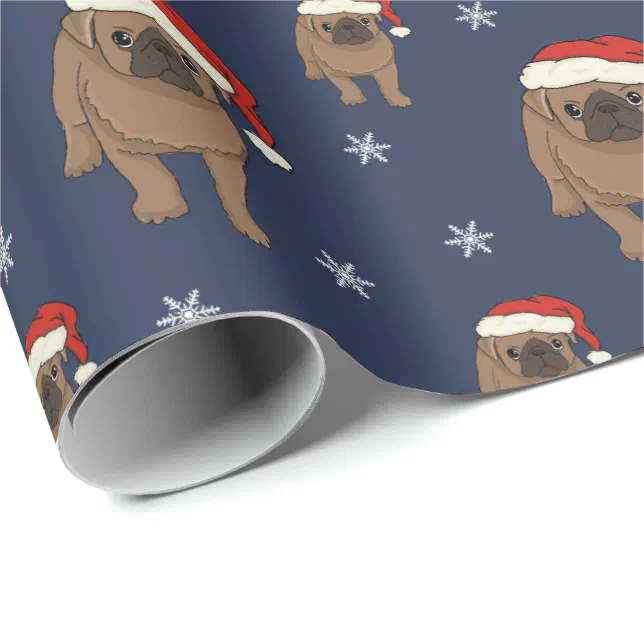 Pug Christmas Wrapping Paper 