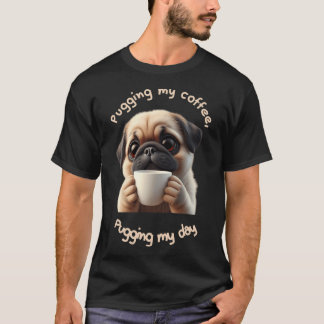 Cute Pug - Coffee Lover T-Shirt