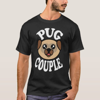 Cute Pug Couple T-Shirt