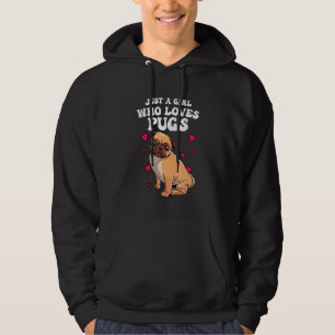 Cute Pug Designs For Women Girls Pet Dog Puppy Ani Hoodie