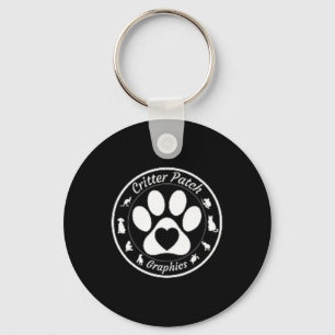 Cute Pug Dog And Snowman Friends Share Coffee On W Keychain