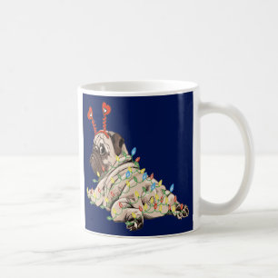 Cute Pug Dog Christmas   Coffee Mug
