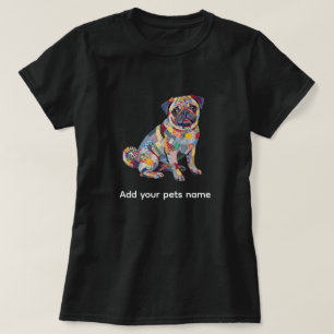 Cute Pug Dog Design T-shirt