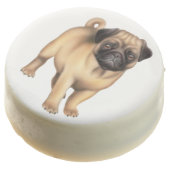 Cute Pug Dog Dipped Oreo Cookies (Angled)