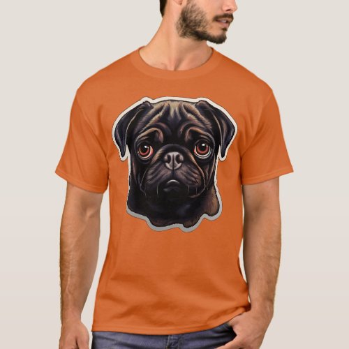 Cute Pug Dog Dogs Pug 4 T_Shirt
