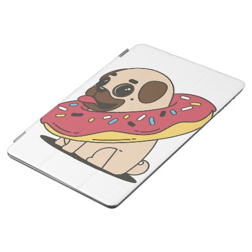 Cute Pug Dog Donut Ipad Cases _ Gift For Lover