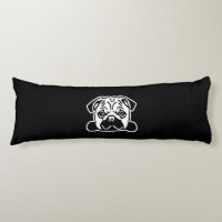 Cute Pug Dog Face Sketch | Pug Lovers