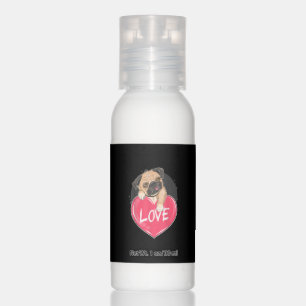 Cute Pug Dog Hearts Pug Valentine's Gift Hand Lotion