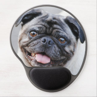 Cute pug dog mousepad. gel mouse pad