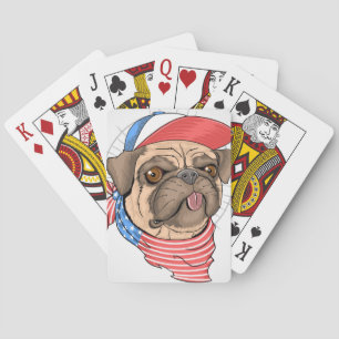 Cute Pug Dog Poker Cards