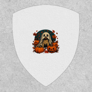 Cute Pug Dog With Pumpkins Fall Halloween Classic  Patch