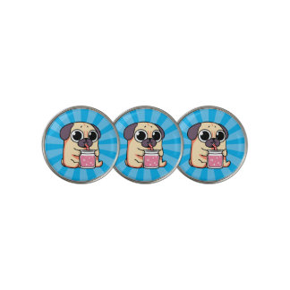 Cute Pug Golf Ball Marker