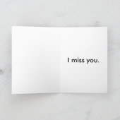 Cute Pug Greeting Card - I Miss You | Zazzle