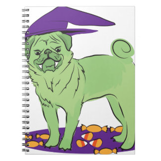 Cute Pug Halloween puppy dog Notebook