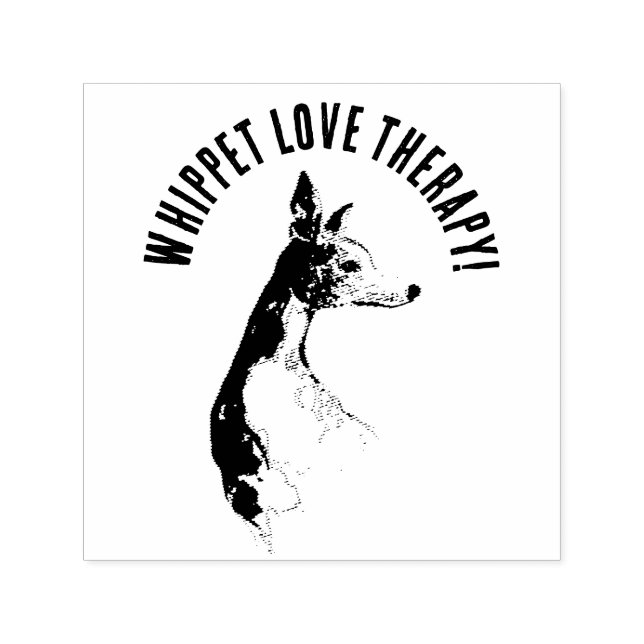 Cute pug love therapy self-inking stamp (Design)