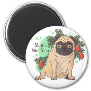 Cute Pug Magnet