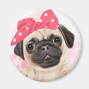 Cute Pug Magnet