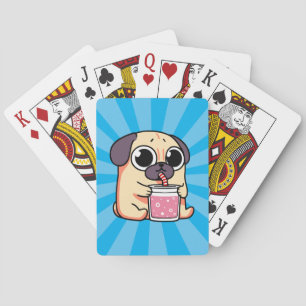 Cute Pug Poker Cards