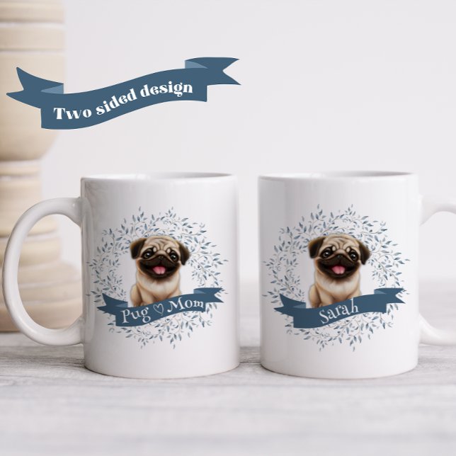 Cute Pug Puppy Coffee Mug (Creator Uploaded)