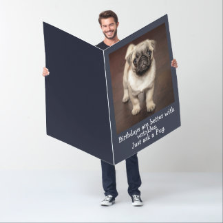 Cute Pug Puppy Dog Birthday Funny Card