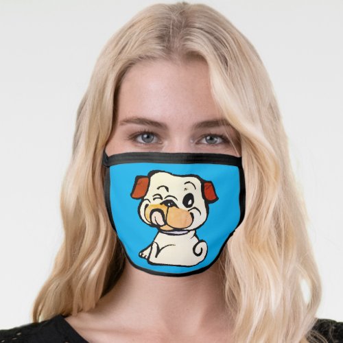 Cute Pug Puppy Face Mask
