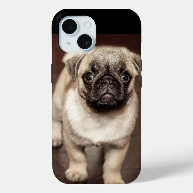 Cute Pug Puppy Photo Case-Mate iPhone Case (Back)