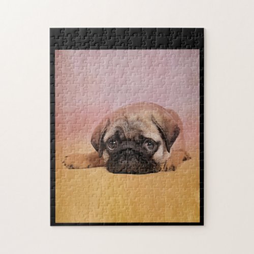 Cute Pug Puppy  Pug Dog Lovers Gift Jigsaw Puzzle