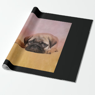 Cute Pug Puppy Pug Dog Lovers Gift Wrapping Paper