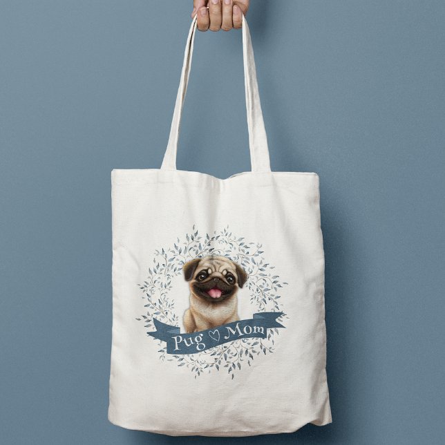 Cute Pug Puppy Tote Bag (Creator Uploaded)