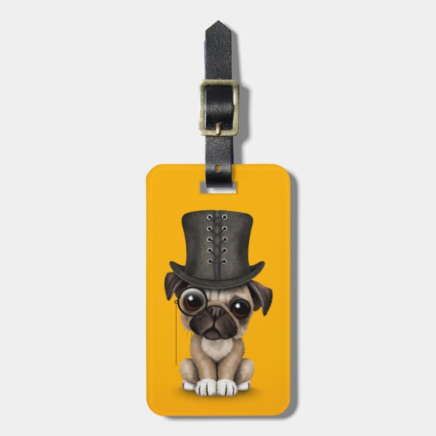pug luggage tag