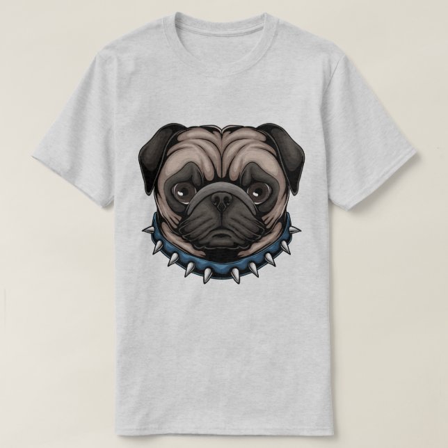 Cute Pug T-Shirt (Design Front)