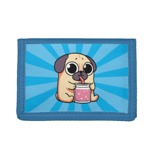 Cute Pug Tri-fold Wallet
