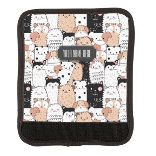 Cute Pugs Luggage Handle Wrap